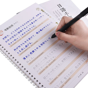 Japanese Auto Dry Repeat Practice CopyBook Liu Pin Tang 3D Groove Calligraphy Exercise Copy Book libros Pen Adult Children Set