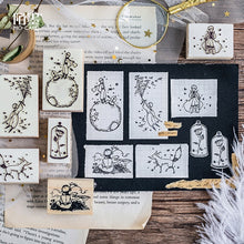 Load image into Gallery viewer, 1pc little Prince stamps Wood clear stamps DIY scrapbooking decoration clear stamps rose fox Creative seal kawaii